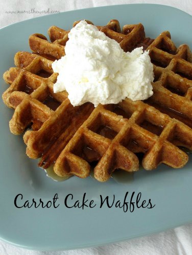 Carrot Cake Waffles Carrot Cake Waffles