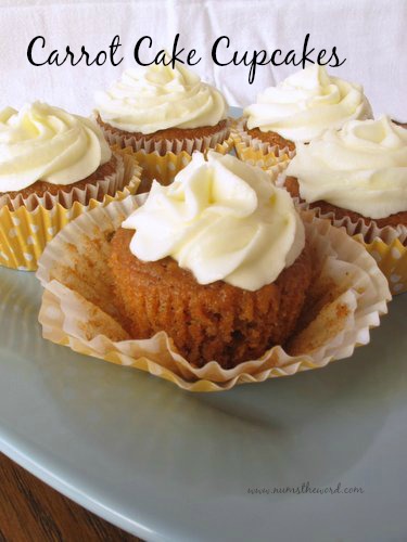 Carrot Cake Cupcakes with Cream Cheese Frosting Carrot Cake Cupcakes with Cream Cheese Frosting