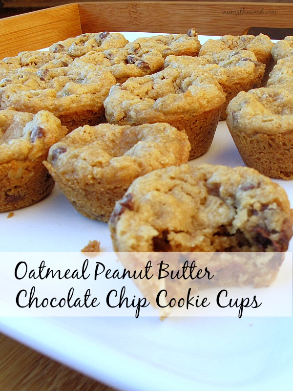 Oatmeal Peanut Butter Chocolate Chip Cookie Cups Oatmeal Peanut Butter Chocolate Chip Cookie Cups