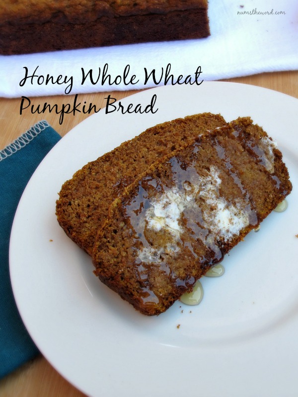 Honey Whole Wheat Pumpkin Bread Honey Whole Wheat Pumpkin Bread