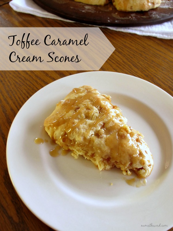 Toffee Caramel Cream Scones Toffee Caramel Cream Scones