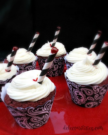 Blood Red Velvet Cupcakes Blood Red Velvet Cupcakes