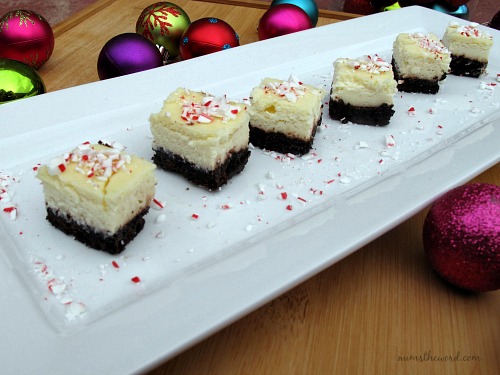 Candy Cane Cheesecake Bites Candy Cane Cheesecake Bites