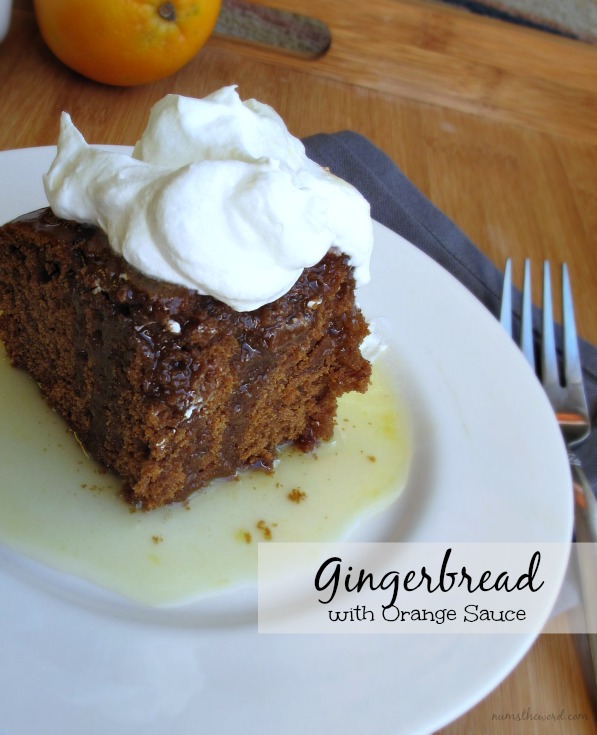 Gingerbread with Orange Sauce Gingerbread with Orange Sauce