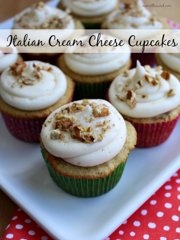 Italian Cream Cheese Cupcakes Italian Cream Cheese Cupcakes