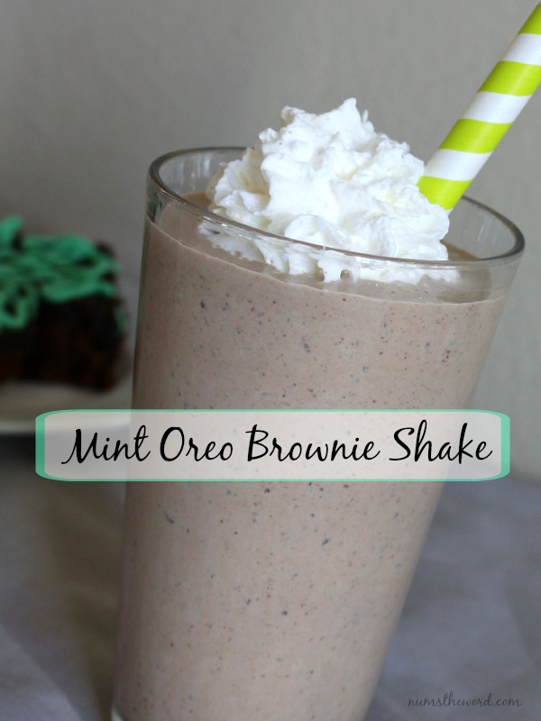 Mint Oreo Brownie Shake Mint Oreo Brownie Shake