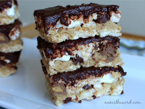 Peanut Butter Cookie Dough Rice Krispie Treats Peanut Butter Cookie Dough Rice Krispie Treats