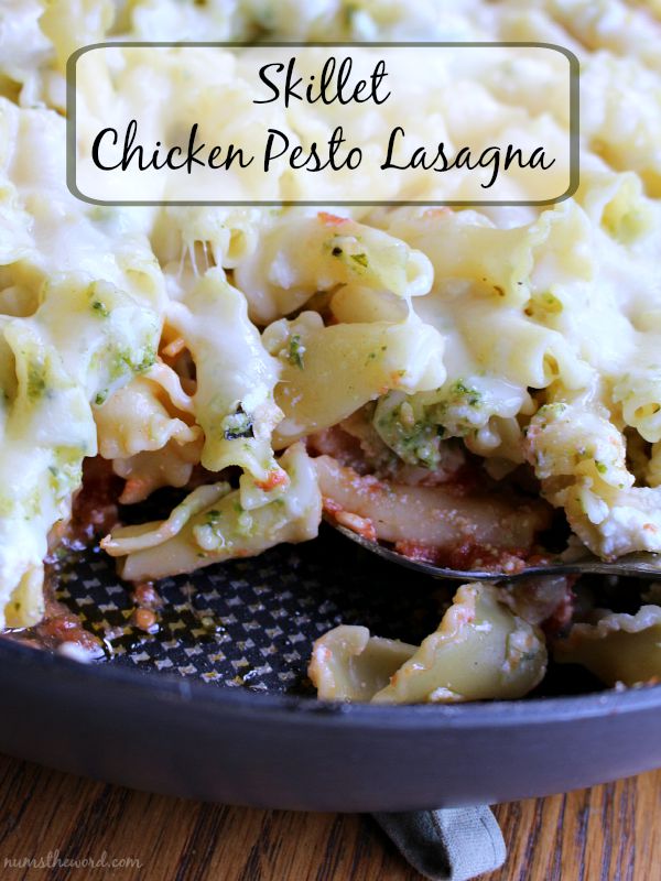 Skillet Chicken Pesto Lasagna Skillet Chicken Pesto Lasagna