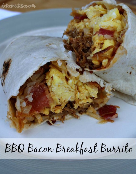 BBQ Bacon Breakfast Burrito BBQ Bacon Breakfast Burrito