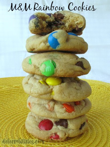 M&M Rainbow Cookies M&M Rainbow Cookies