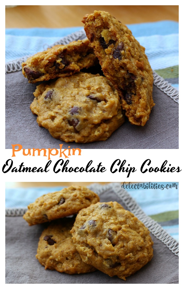 Oatmeal Pumpkin Chocolate Chip Cookies Oatmeal Pumpkin Chocolate Chip Cookies