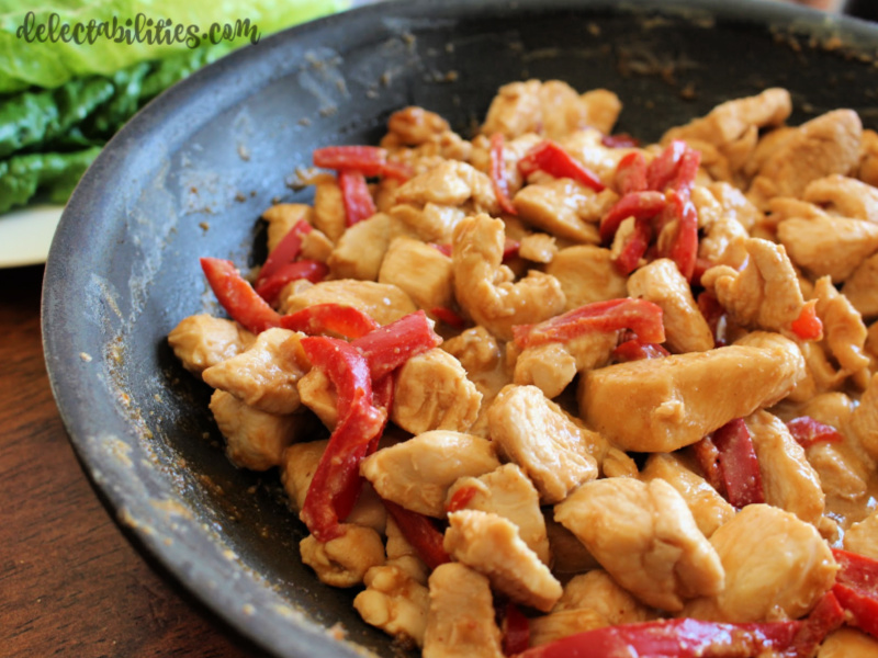 Thai Chicken Lettuce Wraps Thai Chicken Lettuce Wraps